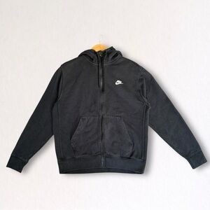 Nike Black Full Zip Hooded Jacket Size Medium